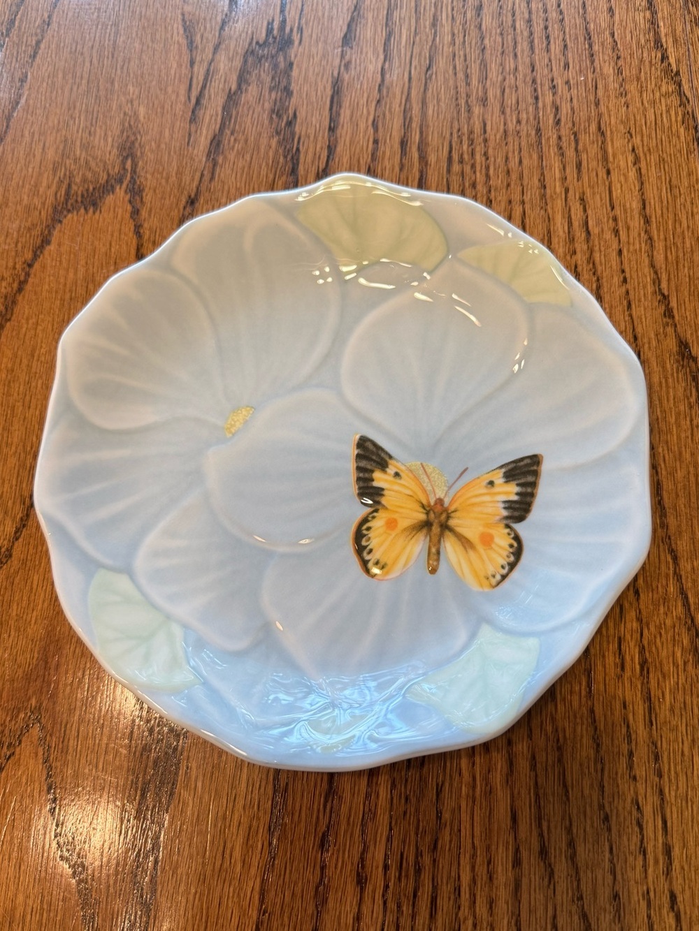 Lenox Butterfly Meadow Scalloped Canape Plate EUC